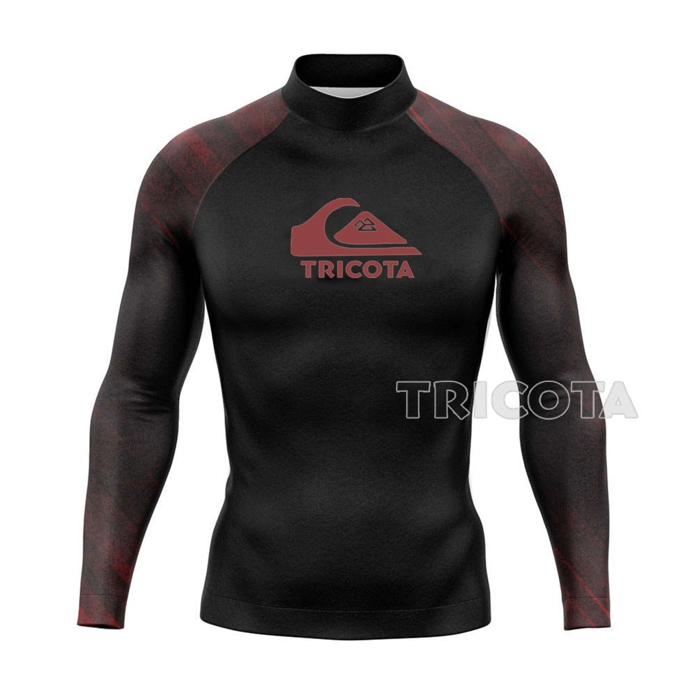 Surfing or Swimming Long-sleeve Rash Guard, Swimwear for Men, UV Protection