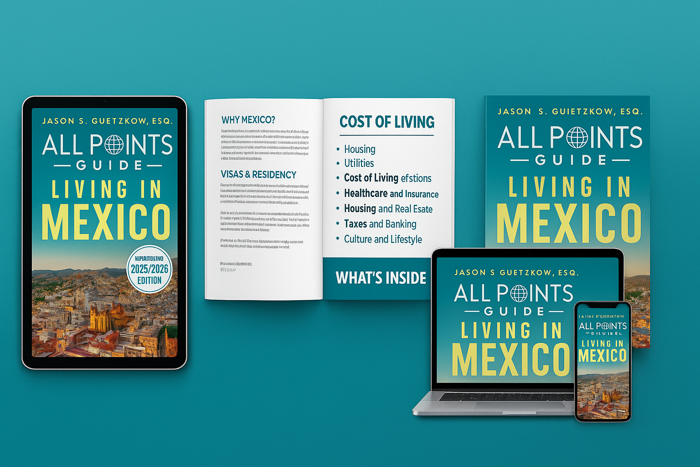 All Points Guide: Living in Mexico — Premium PDF (2025/2026 Edition) — Complete Expat & Residency Guide (Digital PDF)