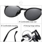 Retro Round Sunglasses for Women, Ultralight, Polarized UV400 Protection