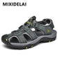 MIXIDELAI Genuine Leather Mens Sandals