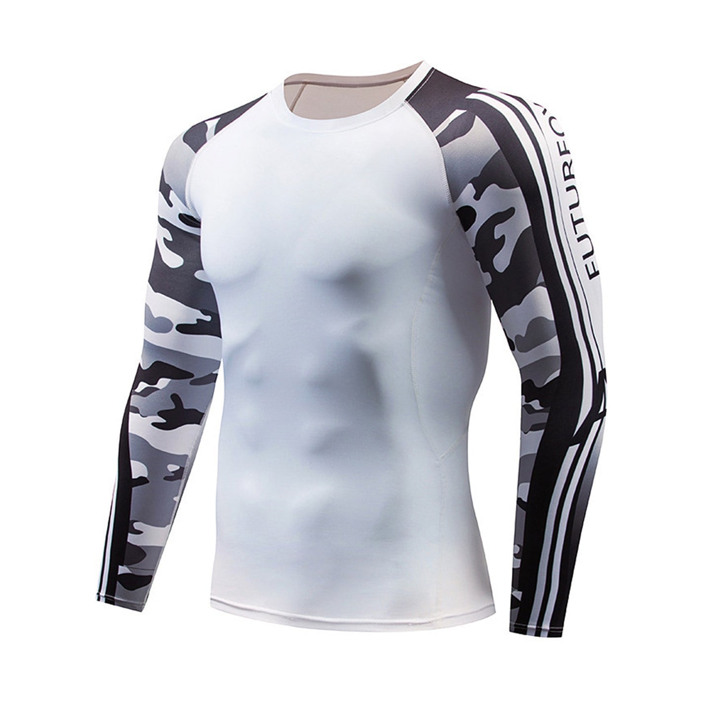 Men's Quick-Dry Long Sleeve Rash Guard Swim Shirt UPF 50+ Sun Protection, Water Sports: Surfing, Snorkeling, Diving, Swimwear