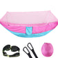 2023 Camping Hammock with Mosquito Net Pop-Up Light Portable Made from Parachute Material