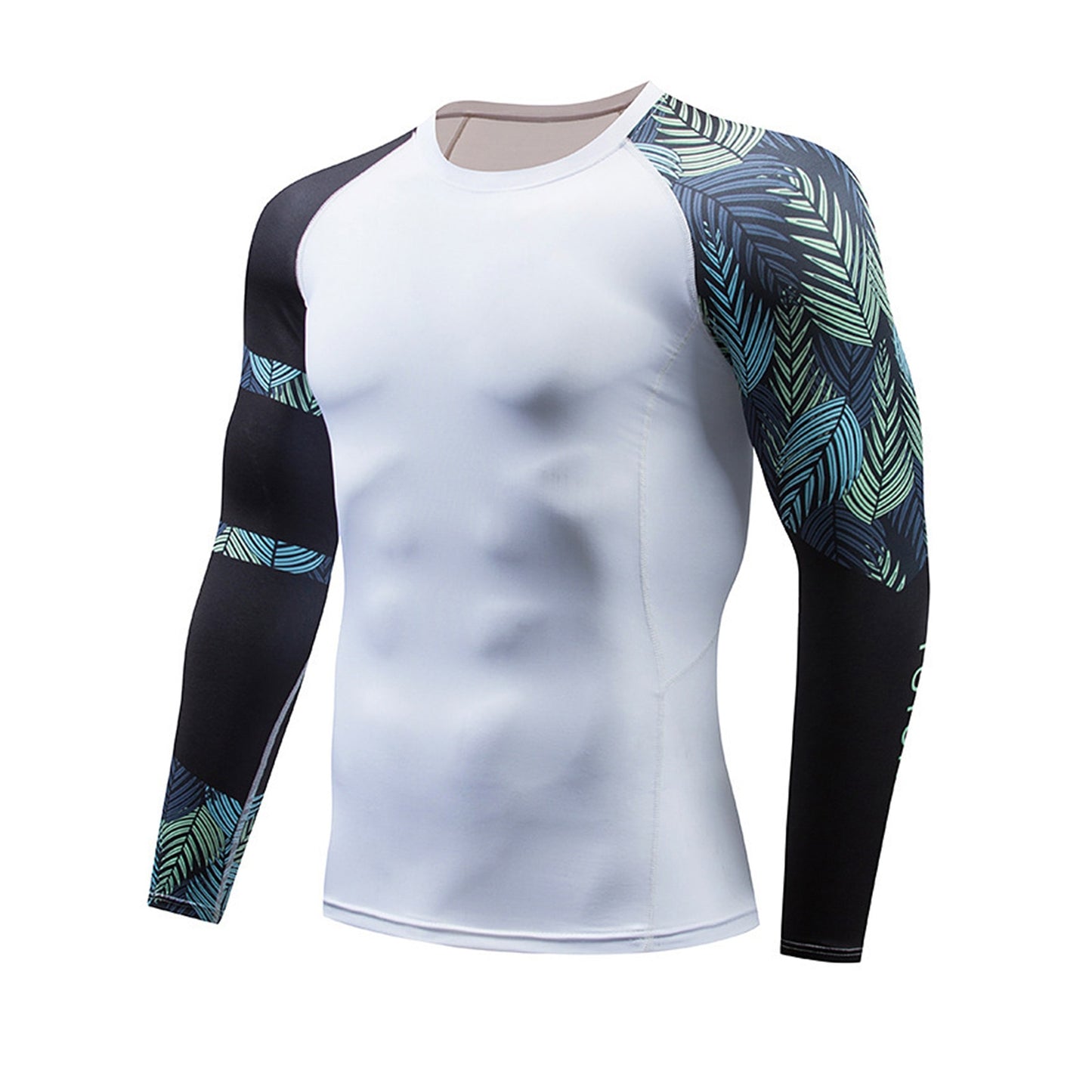 Men's Quick-Dry Long Sleeve Rash Guard Swim Shirt UPF 50+ Sun Protection, Water Sports: Surfing, Snorkeling, Diving, Swimwear