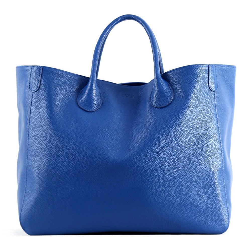 Oversize Tote Bag Made of Genuine Leather