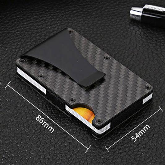 Carbon Fiber Credit Card Holder RFID Blocker