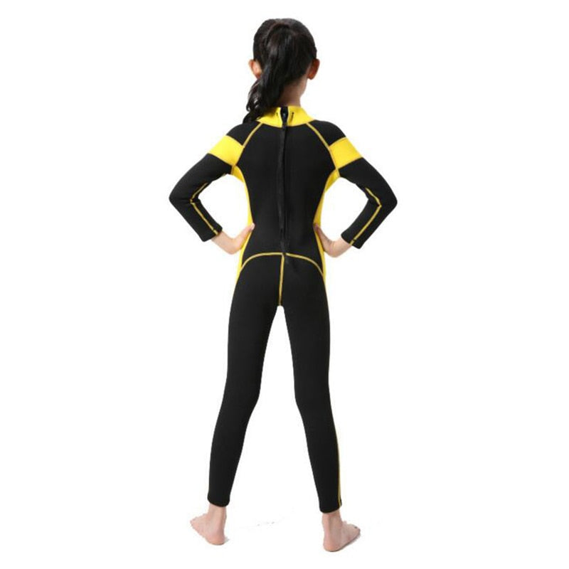 2.5MM Neoprene Wetsuit for Kids, Perfect for Wading, Swimming, Surfing, Snorkeling