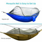 2023 Camping Hammock with Mosquito Net Pop-Up Light Portable Made from Parachute Material