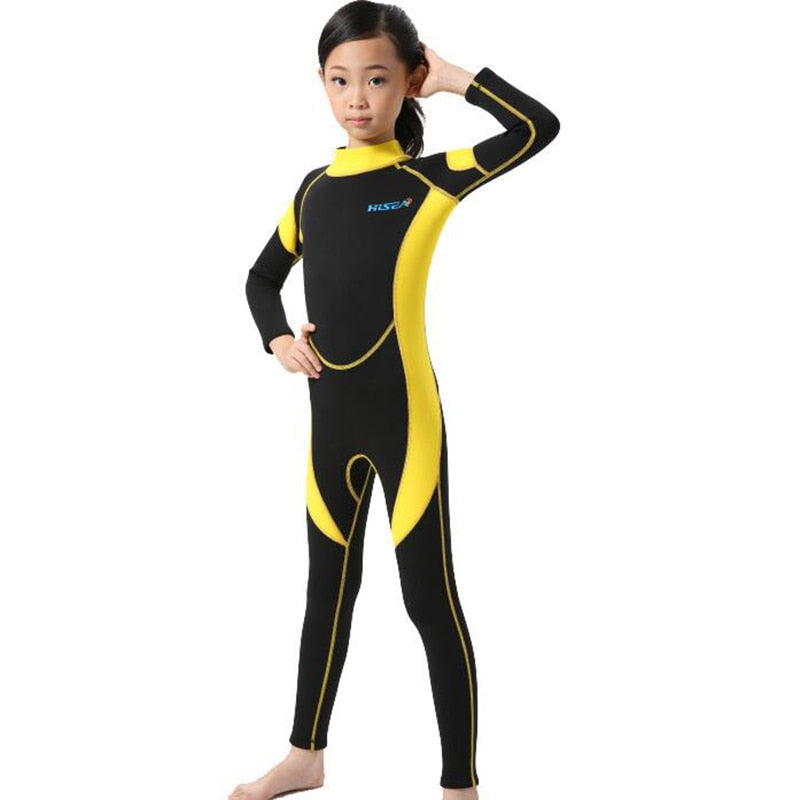 2.5MM Neoprene Wetsuit for Kids, Perfect for Wading, Swimming, Surfing, Snorkeling