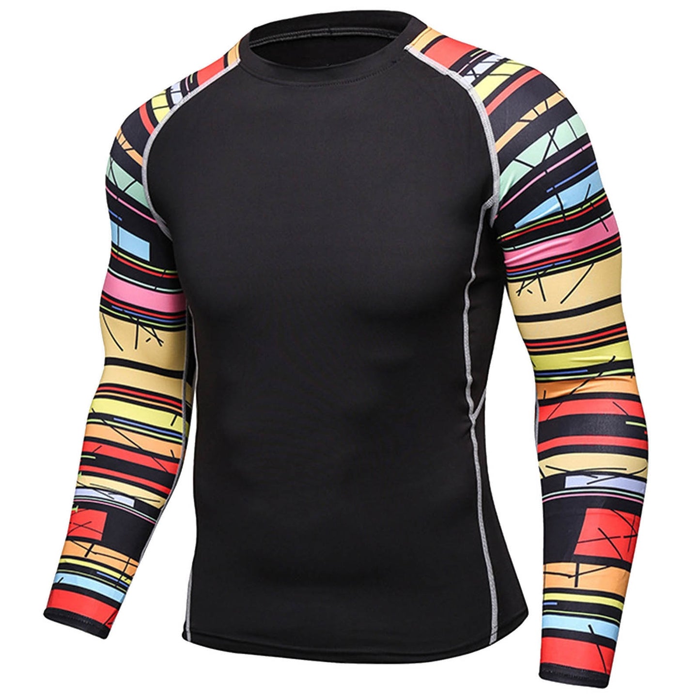 Men's Quick-Dry Long Sleeve Rash Guard Swim Shirt UPF 50+ Sun Protection, Water Sports: Surfing, Snorkeling, Diving, Swimwear